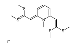 2,6-bis[2,2-bis(methylsulfanyl)ethenyl]-1-methylpyridin-1-ium,iodide Structure
