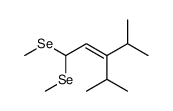 4-methyl-1,1-bis(methylselanyl)-3-propan-2-ylpent-2-ene Structure
