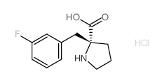 (R)-2-(3-FLUOROBENZYL)PYRROLIDINE-2-CARBOXYLIC ACID HYDROCHLORIDE picture