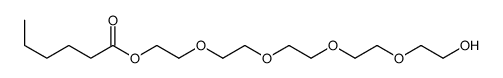 2-[2-[2-[2-(2-hydroxyethoxy)ethoxy]ethoxy]ethoxy]ethyl hexanoate结构式