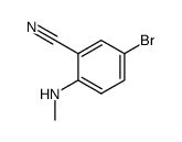5-bromo-2-(methylamino)benzonitrile结构式