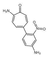 2-amino-5-(4-amino-2-nitrophenyl)tropone Structure