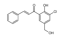 (E)-1-(3-Chloro-2-hydroxy-5-hydroxymethyl-phenyl)-3-phenyl-propenone Structure
