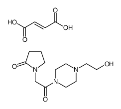 (E)-but-2-enedioic acid,1-[2-[4-(2-hydroxyethyl)piperazin-1-yl]-2-oxoethyl]pyrrolidin-2-one Structure
