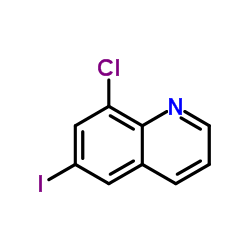 6-碘-8-氯喹啉结构式