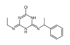 6-chloro-4-N-ethyl-2-N-(1-phenylethyl)-1,3,5-triazine-2,4-diamine结构式