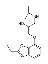 1-(tert-butylamino)-3-[(2-ethyl-1-benzofuran-7-yl)oxy]propan-2-ol结构式