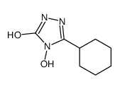 3-cyclohexyl-4-hydroxy-1H-1,2,4-triazol-5-one结构式