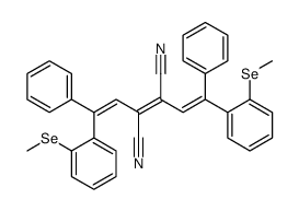 2,3-bis[2-(2-methylselanylphenyl)-2-phenylethenyl]but-2-enedinitrile结构式