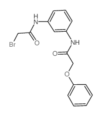 2-Bromo-N-{3-[(2-phenoxyacetyl)amino]-phenyl}acetamide结构式
