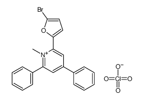 2-(5-bromofuran-2-yl)-1-methyl-4,6-diphenylpyridin-1-ium,perchlorate结构式