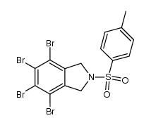 4,5,6,7-Tetrabrom-2-(p-tolylsulfonyl)-2,3-dihydro-1H-isoindol结构式