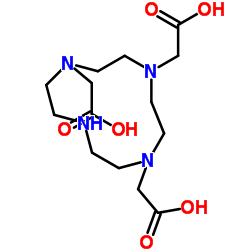 1,4,7,10-Tetraazacyclododecane-1,4,7-triacetic acid Structure