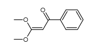 3,3-dimethoxy-1-phenyl-propenone Structure