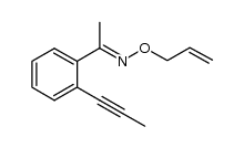(E)-1-(2-(prop-1-yn-1-yl)phenyl)ethanone O-allyl oxime结构式