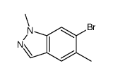 6-Bromo-1,5-dimethyl-1H-indazole结构式
