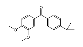 4-TERT-BUTYL-3',4'-DIMETHOXYBENZOPHENONE structure