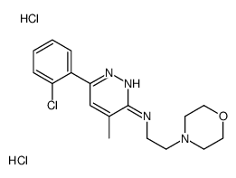 6-(2-chlorophenyl)-4-methyl-N-(2-morpholin-4-ylethyl)pyridazin-3-amine,dihydrochloride结构式