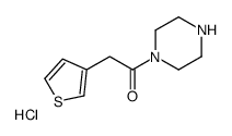 1-(1-哌嗪基)-2-(3-噻吩基)乙酮盐酸盐结构式