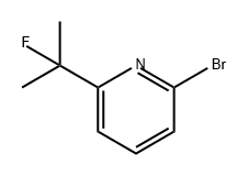 Pyridine, 2-bromo-6-(1-fluoro-1-methylethyl)- Structure