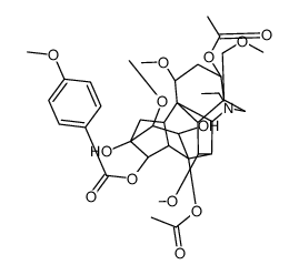 3-Acetyljesaconitine结构式