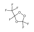 3,3,5-trifluoro-5-(trifluoromethyl)-1,2,4-trioxolane结构式