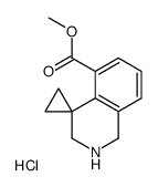 Methyl 2',3'-dihydro-1'H-spiro[cyclopropane-1,4'-isoquinoline]-5'-carboxylate hydrochloride结构式