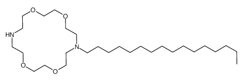 7-hexadecyl-1,4,10,13-tetraoxa-7,16-diazacyclooctadecane结构式