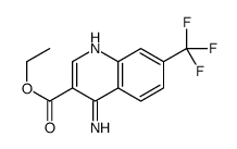4-Amino-7-(trifluoromethyl)quinoline-3-carboxylic acid ethyl ester structure