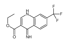 4-Amino-7-(trifluoromethyl)quinoline-3-carboxylic acid ethyl ester Structure