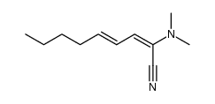 1-dimethylamino-nona-2,4-dienonitrile Structure