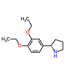 (2S)-2-(3,4-Diethoxyphenyl)pyrrolidine Structure