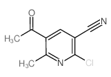 5-ACETYL-2-CHLORO-6-METHYLNICOTINONITRILE结构式