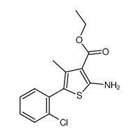 ethyl 2-amino-5-(2-chlorophenyl)-4-methylthiophene-3-carboxylate Structure