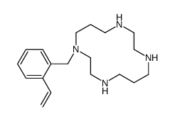 1-[(2-ethenylphenyl)methyl]-1,4,8,11-tetrazacyclotetradecane结构式