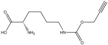 N-ε-propargyloxycarbonyl-L-lysine结构式