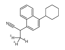 1-Cyanomethyl-2’-methyl-4-cyclohexylnaphthalene-d3结构式