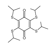 2,3,5,6-tetrakis(isopropylthio)-1,4-benzoquinone Structure