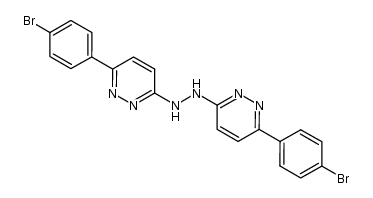 1,2-bis(6-(4-bromophenyl)pyridazin-3-yl)hydrazine Structure