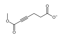 6-methoxy-6-oxohex-4-ynoate结构式