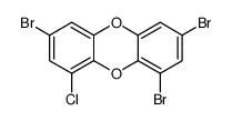 1,3,7-tribromo-9-chlorodibenzo-p-dioxin结构式