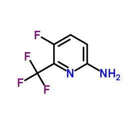 5-Fluoro-6-(trifluoromethyl)pyridin-2-amine结构式