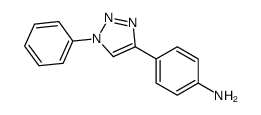4-(1-phenyltriazol-4-yl)aniline结构式
