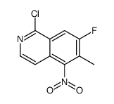 1-chloro-7-fluoro-6-methyl-5-nitroisoquinoline Structure