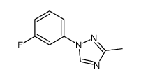 1-(3-FLUOROPHENYL)-3-METHYL-1H-1,2,4-TRIAZOLE结构式