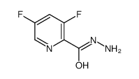 3,5-Difluoro-2-pyridinecarbohydrazide结构式
