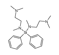 [2-({[(2-Dimethylamino-ethyl)-methyl-amino]-diphenyl-silanyl}-methyl-amino)-ethyl]-dimethyl-amine Structure