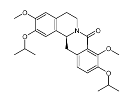 (S)-2,10-diisopropoxy-3,9-dimethoxy-5,6,13,13a-tetrahydro-8H-isoquinolino[3,2-a]isoquinolin-8-one Structure