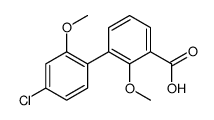 3-(4-chloro-2-methoxyphenyl)-2-methoxybenzoic acid结构式