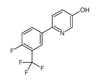 6-[4-fluoro-3-(trifluoromethyl)phenyl]pyridin-3-ol结构式